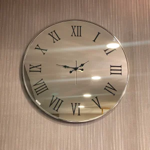 İkonik Romen Rakamlı Minimalist Aynalı Saat